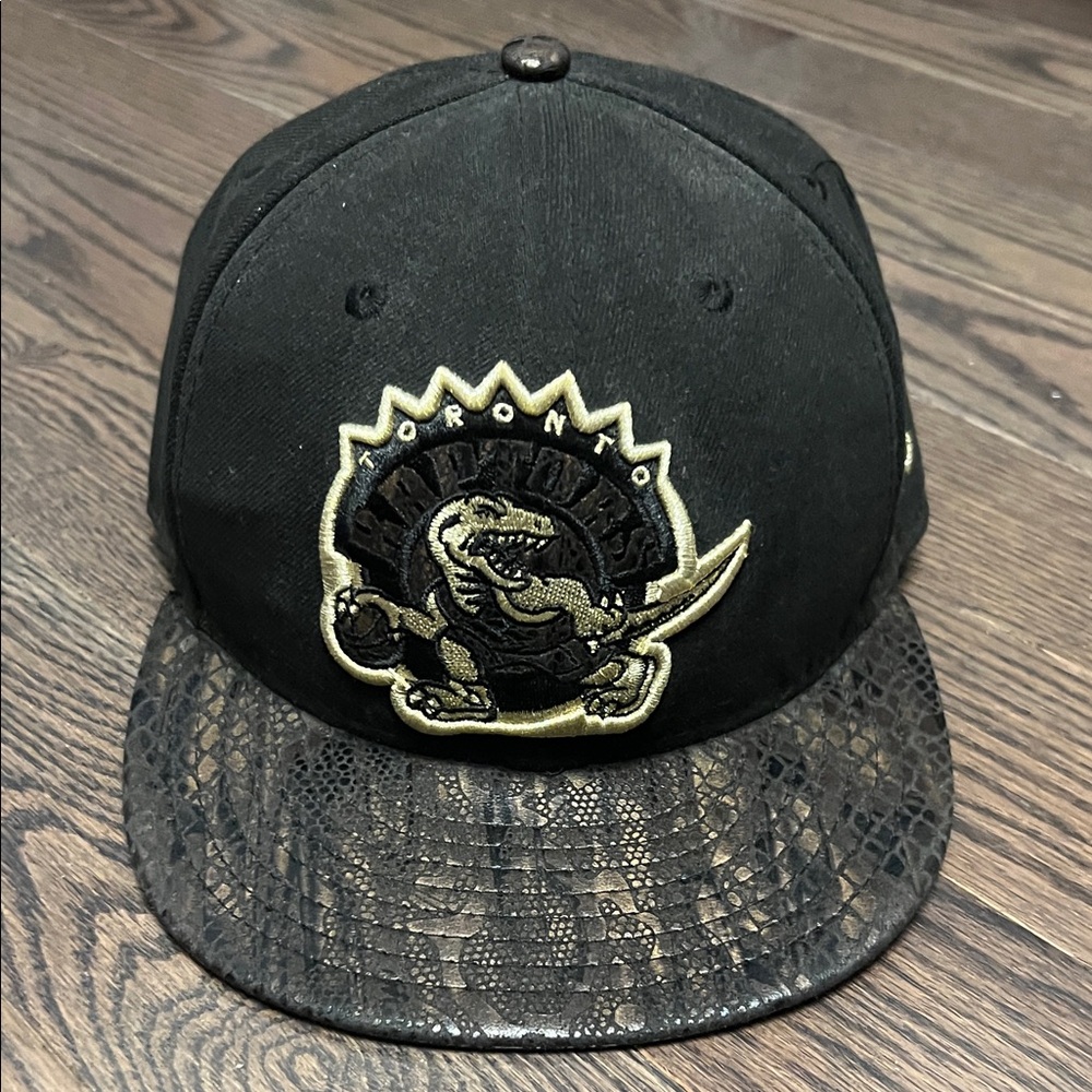 Toronto Raptors Black and Gold Cap